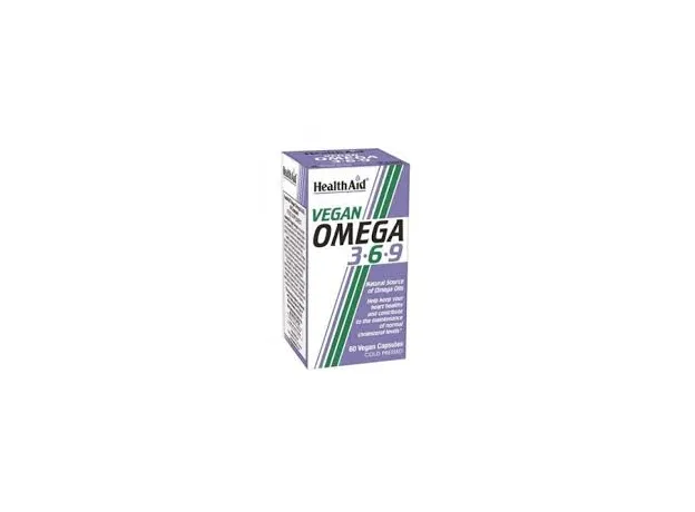 Health Aid Vegan Omega 3-6-9 2000mg 60vecaps - Λιπαρά οξέα- Ω3-Ω6-Ω9 στο Pharmakeio Online