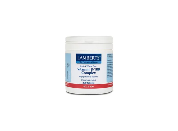 Lamberts B-100 Complex 200tabs - Βιταμίνη Β στο Pharmakeio Online