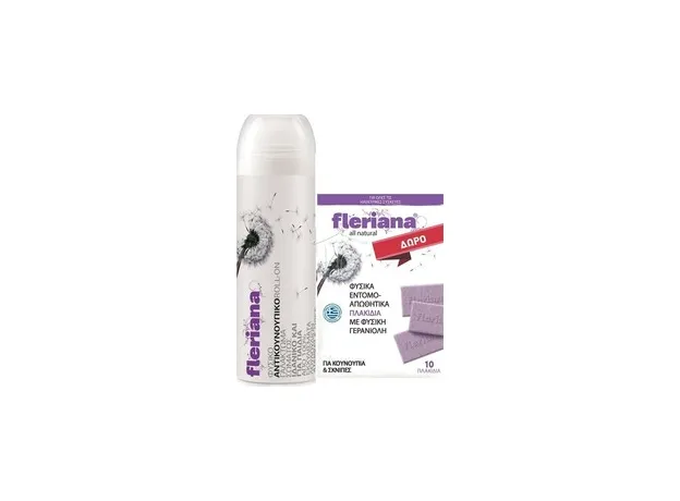 Power Health Fleriana Roll 100ml & Δώρο Εντομοαπωθητικά Πλακίδια με Έλαιο Γερανιόλης 10πλακίδια - Super προσφορές! στο Pharmakeio Online