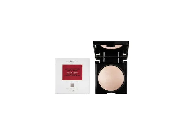 Korres Wild Rose Instant Light Illuminating Powder Πούδρα Άμεσης Λάμψης Προσώπου Άγριο Τριαντάφυλλο 4.5gr - Πούδρες στο Pharmakeio Online