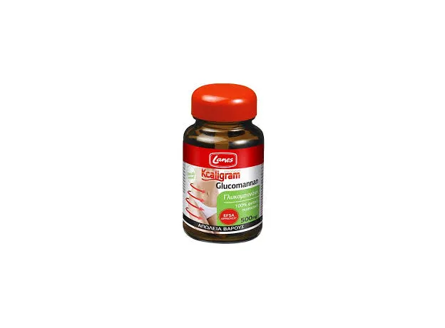 LANES Kcaligram Glucomannan 60 caps - Μείωση λίπους-όρεξης στο Pharmakeio Online