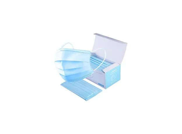 FACE MASK Χειρουργική μάσκα μιας χρήσης 3 στρωμάτων 3ply μπλε με λαστιχακι 1 κουτι 50τμχ - Ενίσχυση άμυνας στο Pharmakeio Online