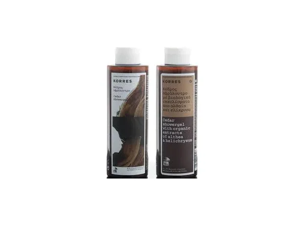 Κέδρος Αφρόλουτρο με άρωμα ξύλου με τόνους μπαχαρικών και καπνού ΚΟRRES 250 ml - Αφρόλουτρα στο Pharmakeio Online