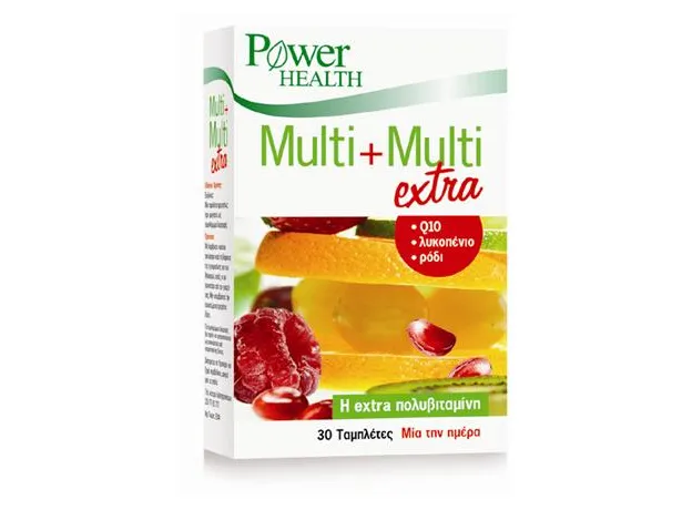 Multi + Multi extra, 30 ταμπλέτες POWER HEALTH - Πολυβιταμίνες στο Pharmakeio Online