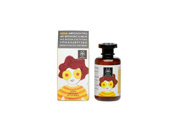 Kids Aφρόλουτρο με Βερύκοκο & Μέλι 250ml APIVITA - Αφρόλουτρα στο Pharmakeio Online