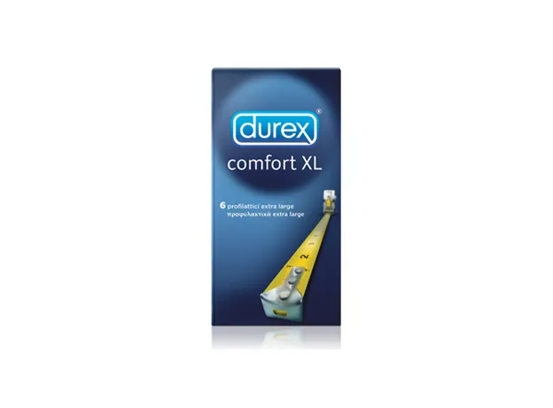 Comfort XL 6 προφυλακτικά  Durex - Προφυλακτικά στο Pharmakeio Online
