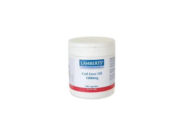 Lamberts Cod Liver Oil 1000 mg (Ωμέγα 3+Α,D) - Λιπαρά οξέα- Ω3-Ω6-Ω9 στο Pharmakeio Online