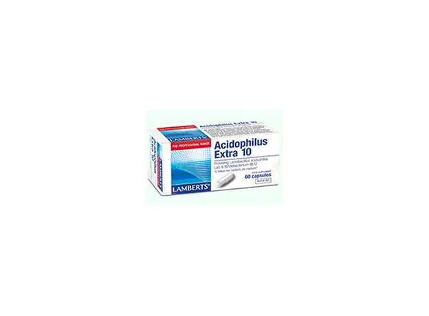 ACIDOPHILUS EXTRA 10 60 CAPS  Lamberts - Προβιοτικά-Πεπτικό στο Pharmakeio Online