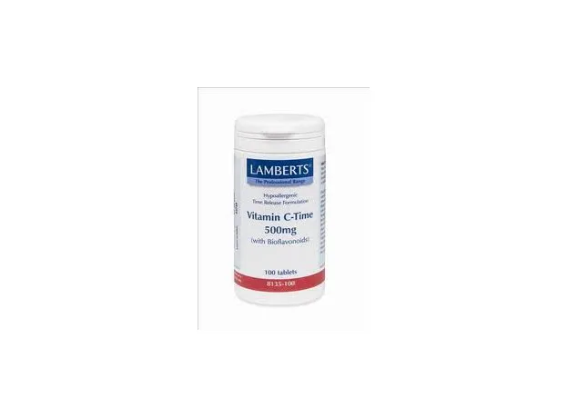 Lamberts  VITAMIN C TIME 500mg 100 tabs - Βιταμίνη C στο Pharmakeio Online