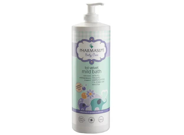 Tol velvet Baby Bath 2 in 1 1LT - Αφρόλουτρα-σαμπουάν στο Pharmakeio Online